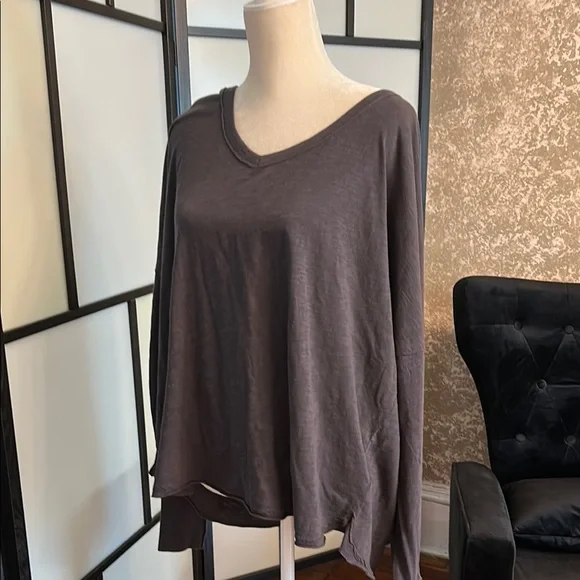 Lucky Brand Charcoal Women's Blouse - Picture 1 of 11